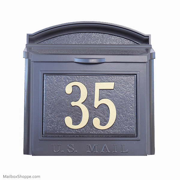 Whitehall Wall Mailbox & Custom Cast Address Plaque