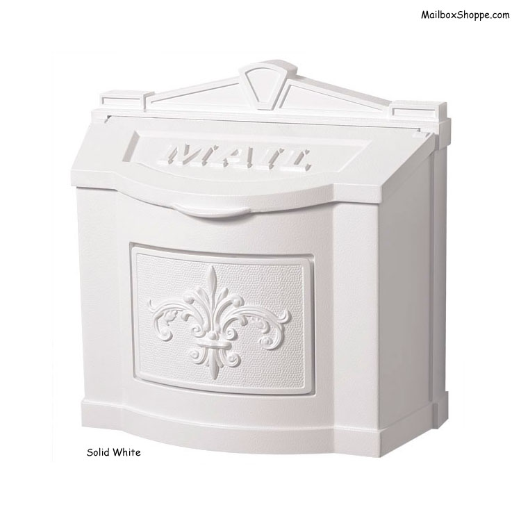 Fleur De Lis Wall Mailbox