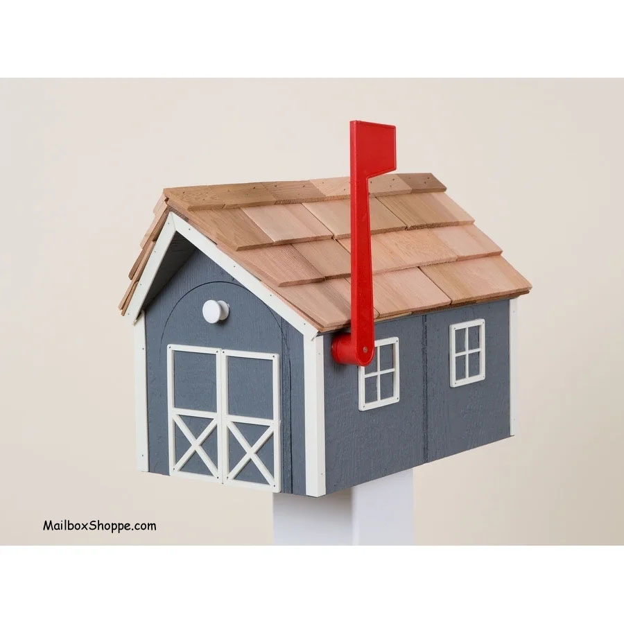 Mailboxes Accessories Painted Amish Mailbox With Cedar Roof And